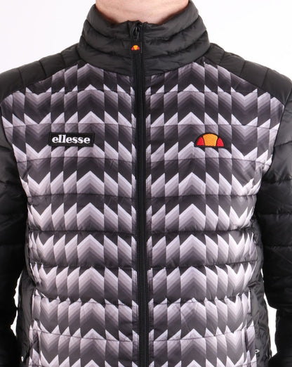 Ellesse – Tartaro – Wattierte Jacke in Schwarz