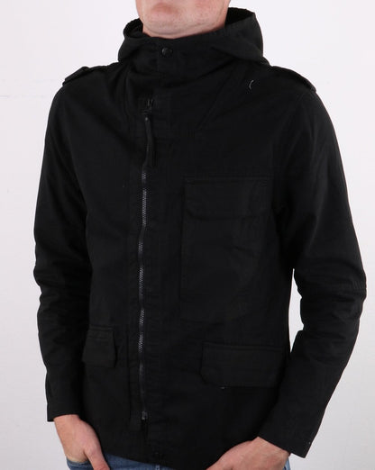 MA.Strum Kapuzenjacke Tiefschwarz