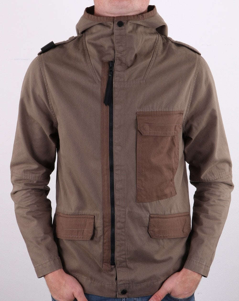 MA.Strum Kapuzenjacke Timber Wolf