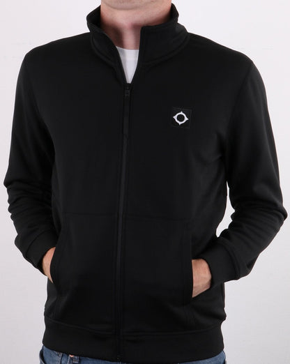 MA.Strum Tech Fleece Trainingsjacke Tiefschwarz