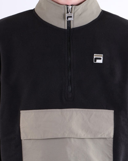 Fila Vintage Kenny Sherpa Fleece Schwarz/Grau