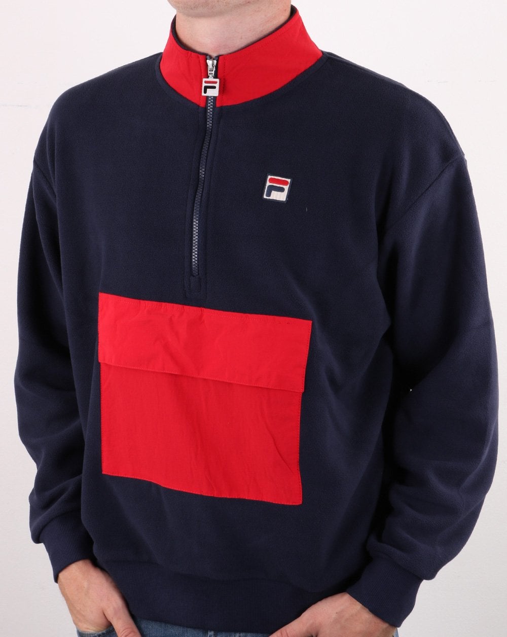 Fila Vintage Kenny Sherpa Fleece Navy/Red