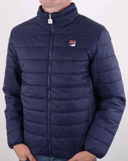 Fila Vintage Ski Pufferjacke Marineblau
