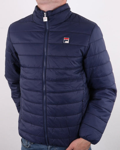 Fila Vintage Ski Pufferjacke Marineblau