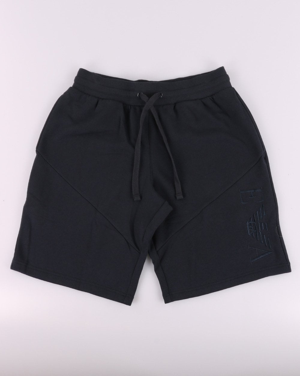 Emporio Armani EA7 Fleece-Shorts in Marineblau