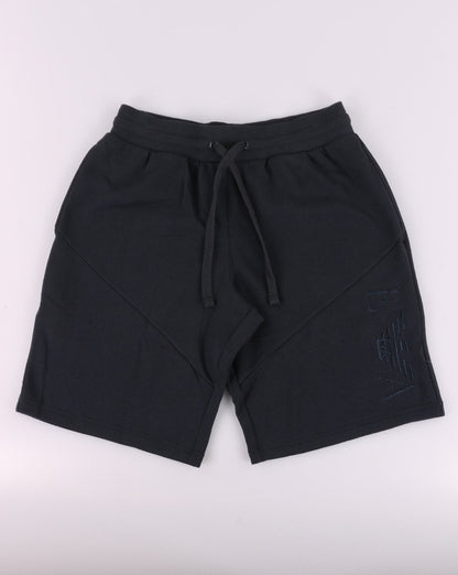Emporio Armani EA7 Fleece-Shorts in Marineblau