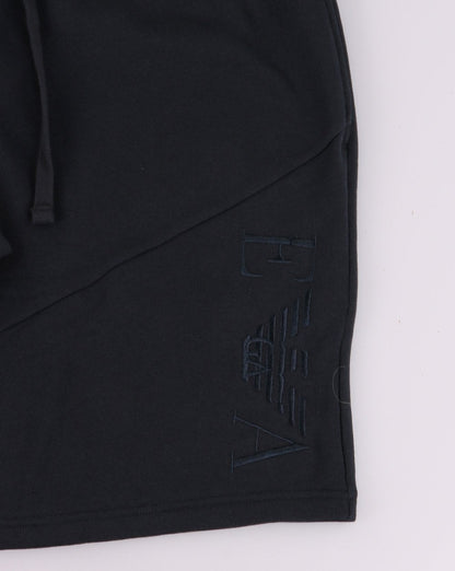 Emporio Armani EA7 Fleece-Shorts in Marineblau
