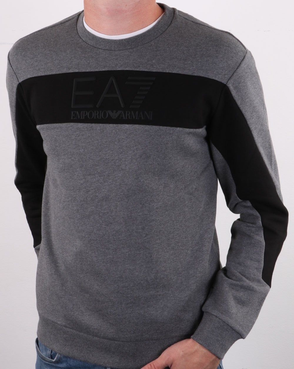 Emporio Armani EA7 Sweatshirt Dunkelgrau