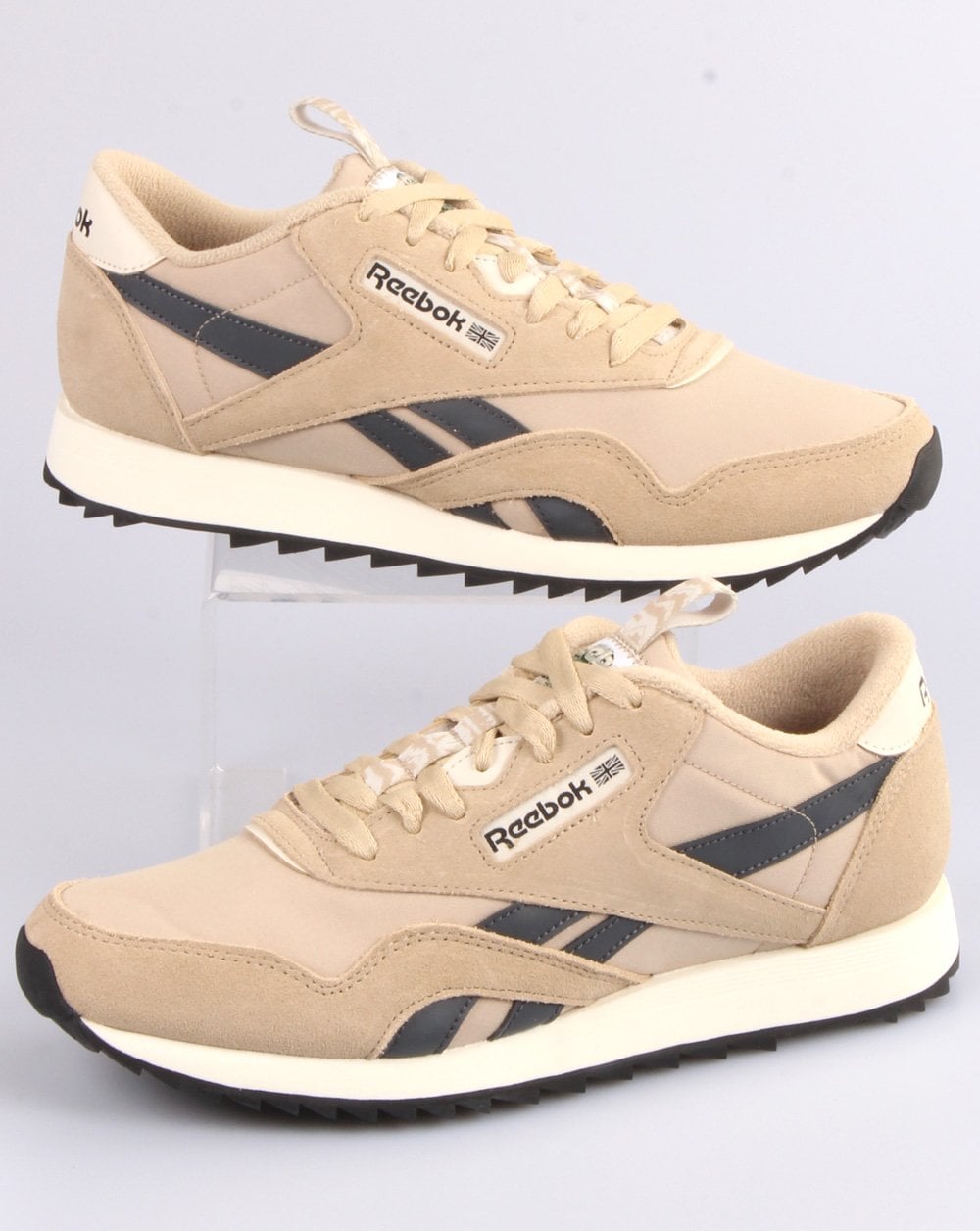 Reebok Classic Nylon Ripple Sneakers Beige/Grau