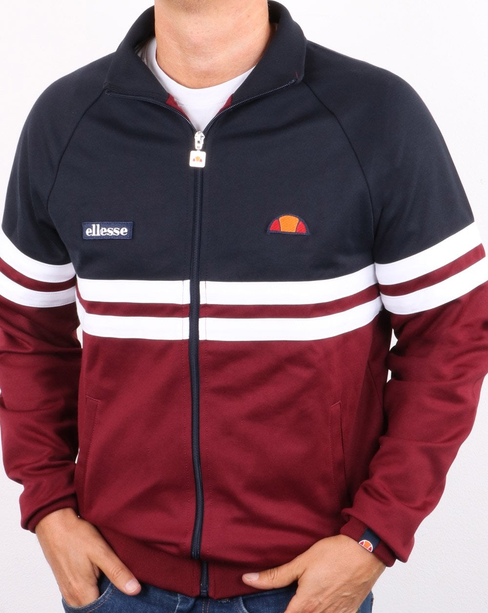 Ellesse Rimini Trainingsjacke Marineblau/Burgund