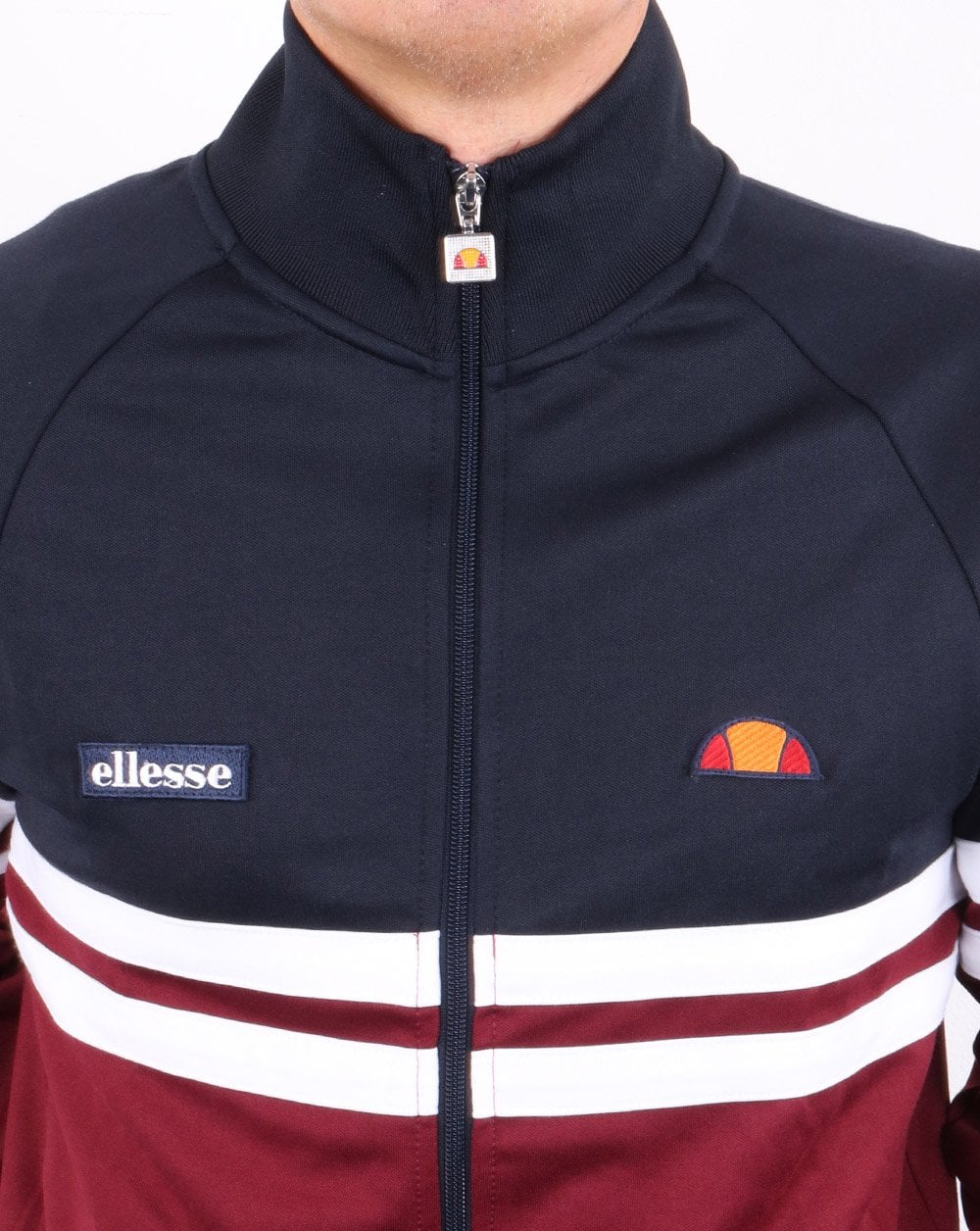 Ellesse Rimini Track Top Navy/Burgundy
