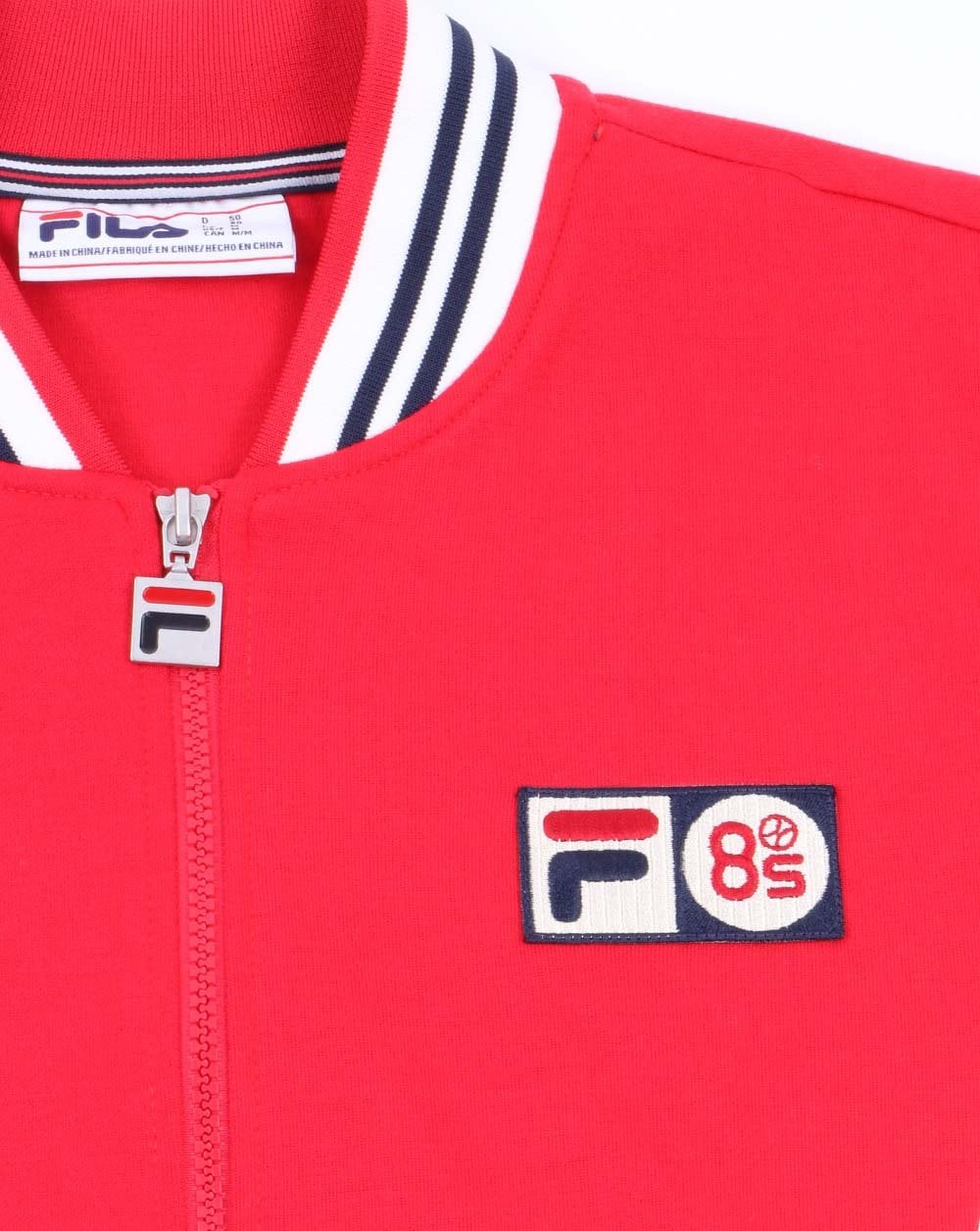 Fila Vintage Mk1 Settanta Twin Badge Trainingsjacke Rot
