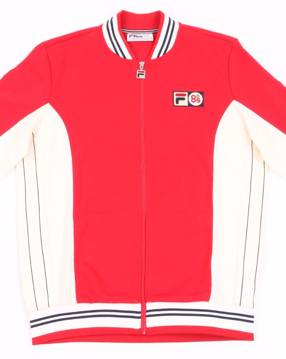 Fila Vintage Mk1 Settanta Twin Badge Trainingsjacke Rot