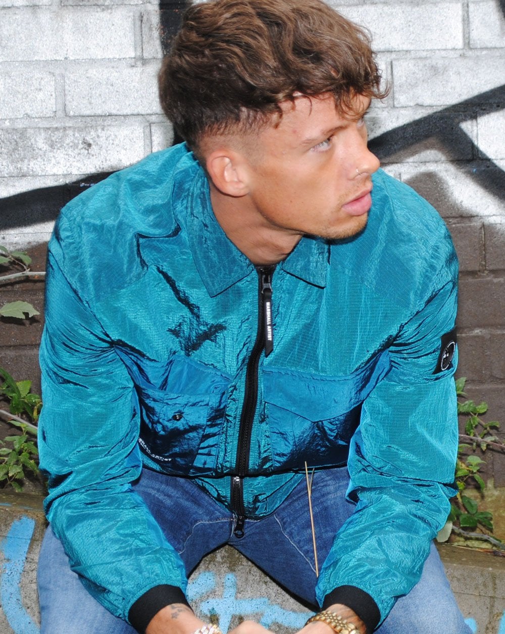 Marshall Artist Acier Overshirt Blaugrün