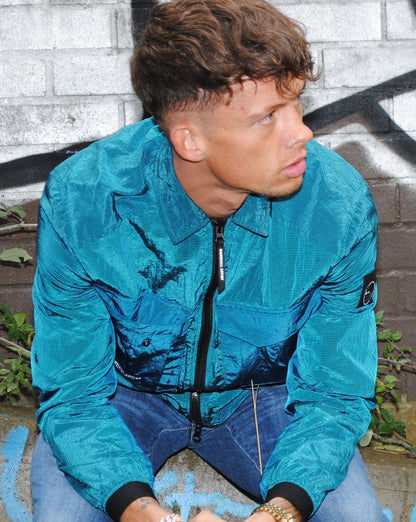 Marshall Artist Acier Overshirt Blaugrün