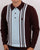Gabicci Vintage Searle Knit Deep Claret / Sky