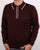 Gabicci Vintage Linekar Long Sleeve Polo Deep Port