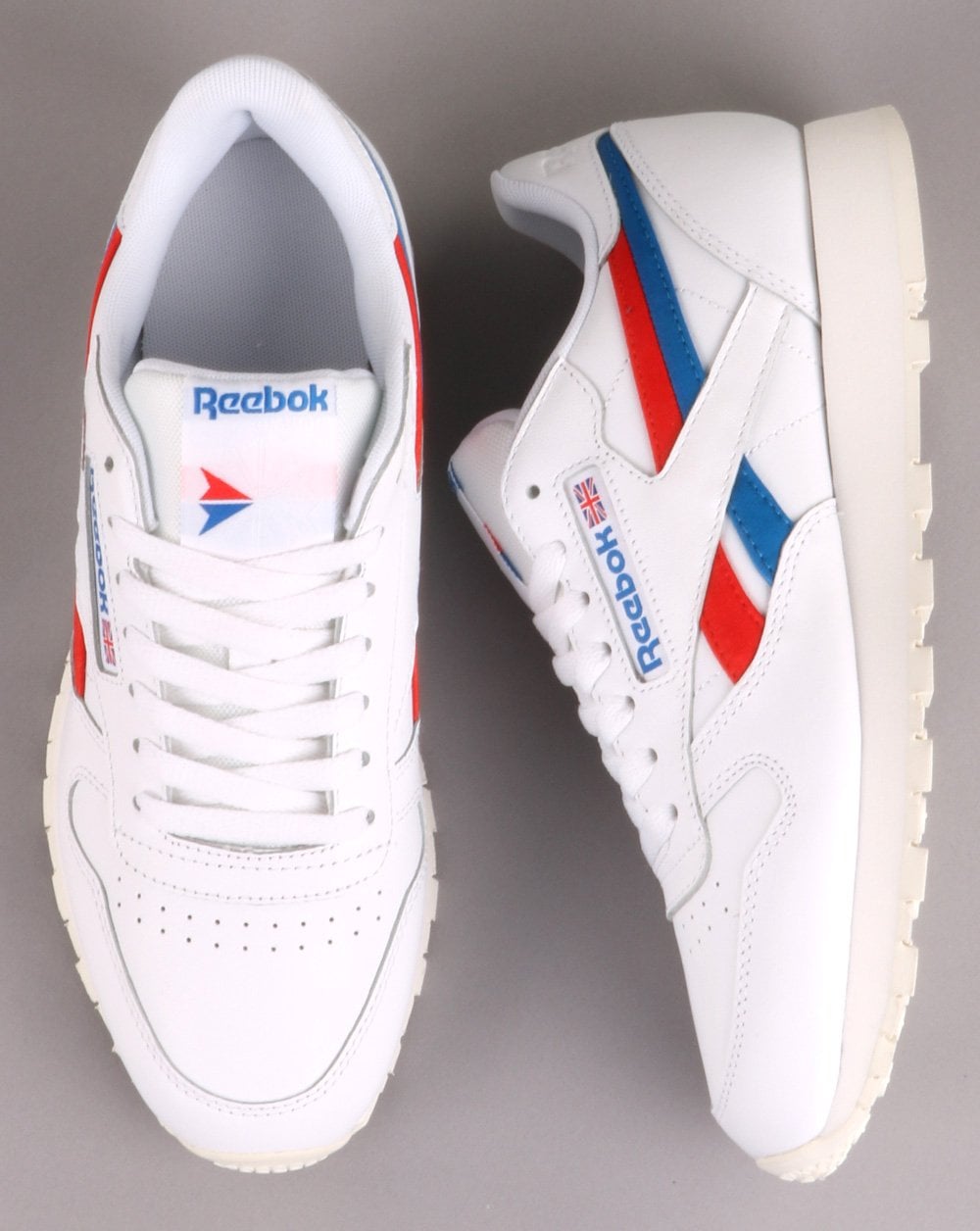 Reebok Classic Leather Sneakers Weiß/Rot/Blau