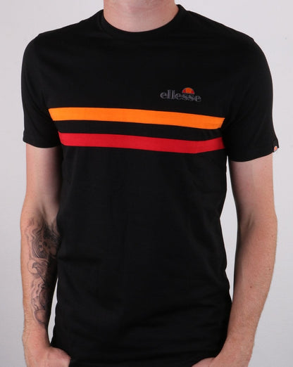 Ellesse Aprisio T-Shirt Schwarz/Orange/Rot