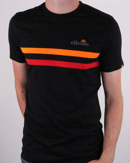 Ellesse Aprisio T-Shirt Schwarz/Orange/Rot