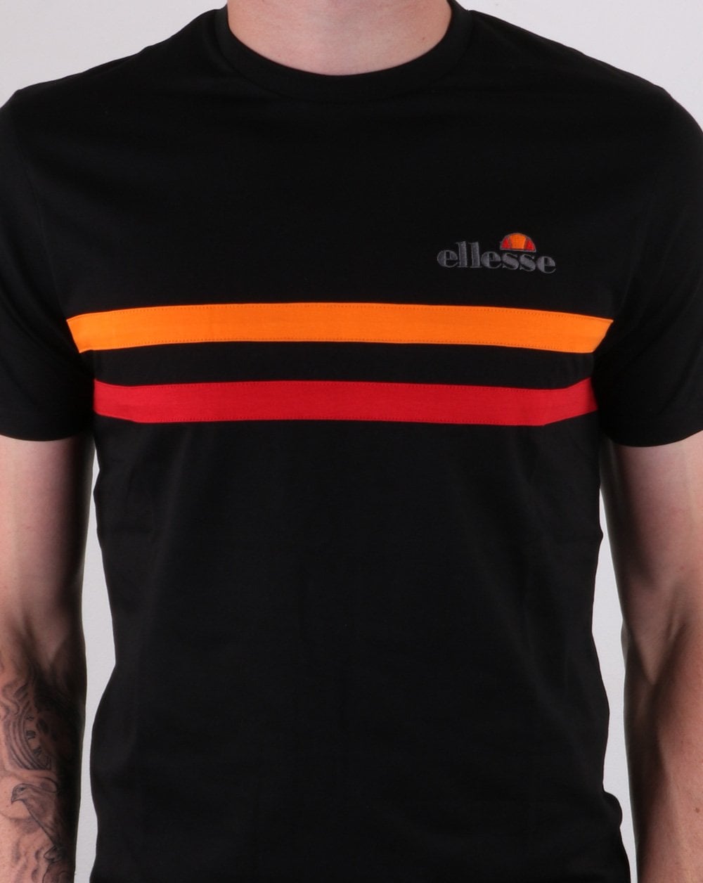 Ellesse Aprisio T-Shirt Schwarz/Orange/Rot