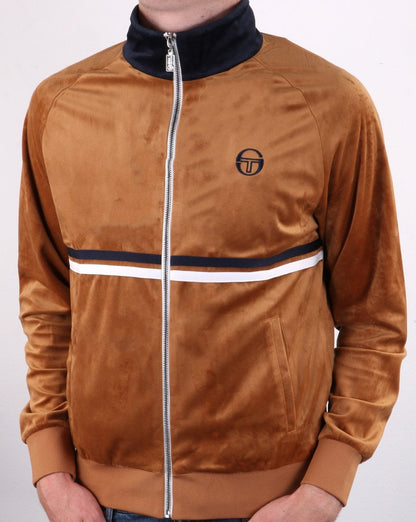 Sergio Tacchini Dallas Velour Track Top Gold/Marineblau