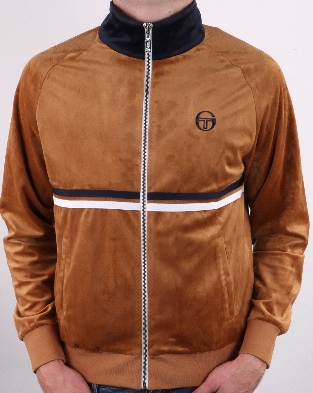 Sergio Tacchini Dallas Velour Track Top Gold/Marineblau