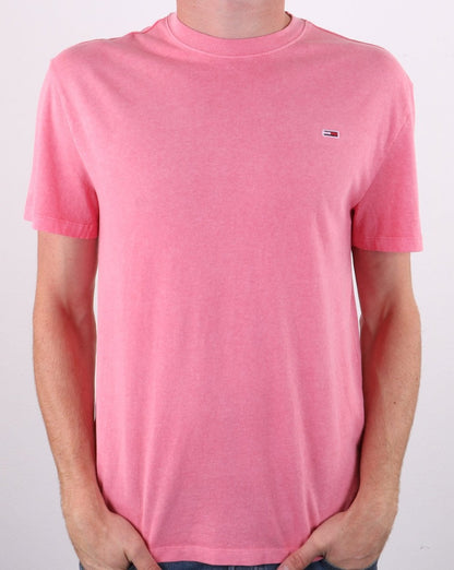 Tommy Jeans – Sunfaded Wash – T-Shirt in Rosérosa
