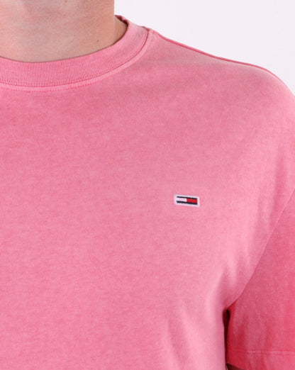 Tommy Jeans – Sunfaded Wash – T-Shirt in Rosérosa