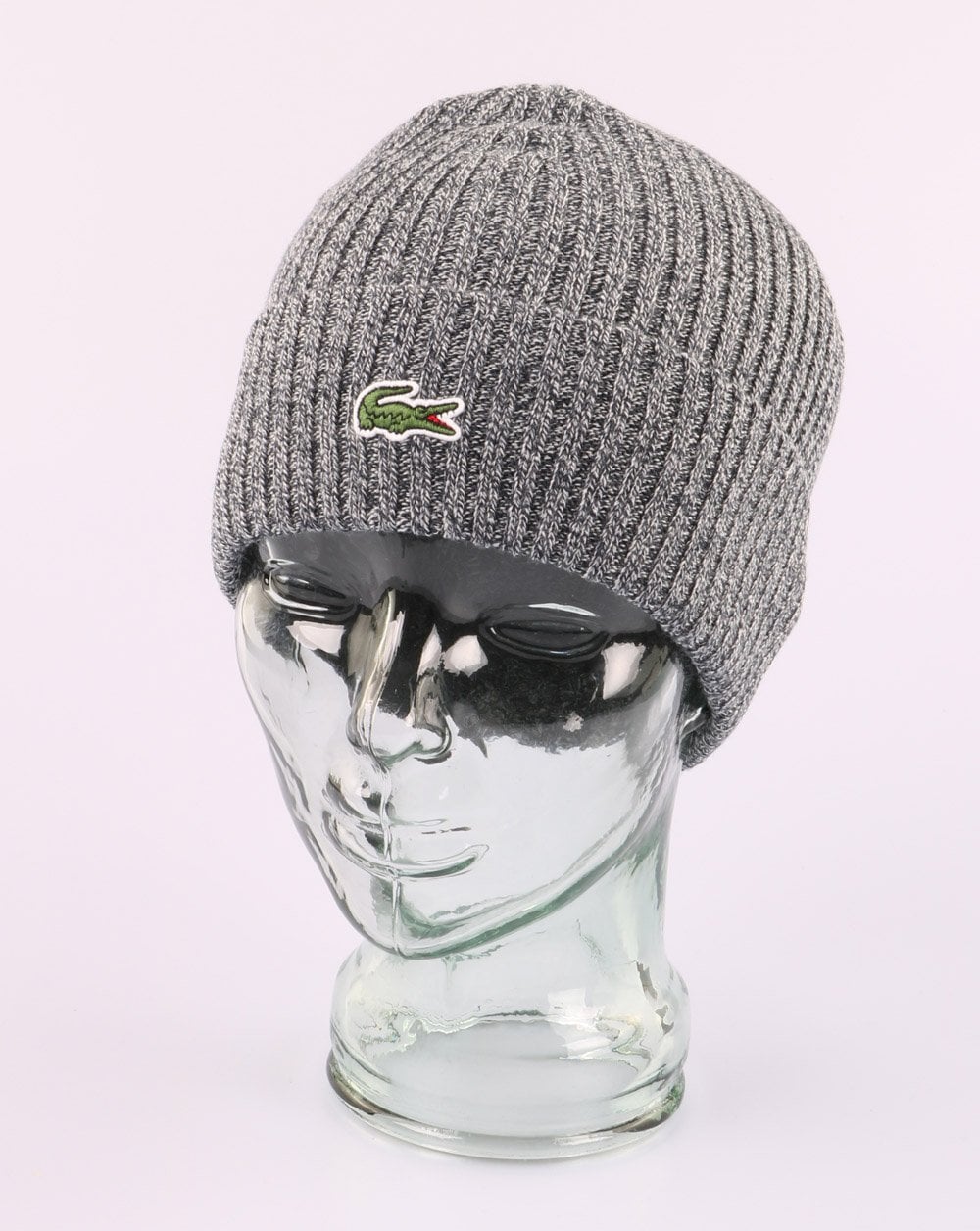 Lacoste Strickmütze Hellgrau