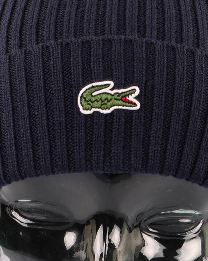 Lacoste Strickmütze Marineblau