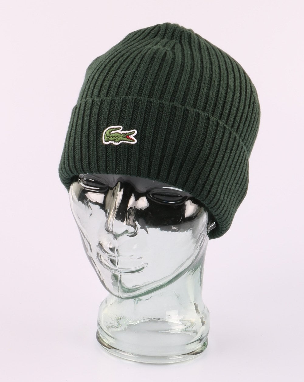 Lacoste Strickmütze Dunkelgrün