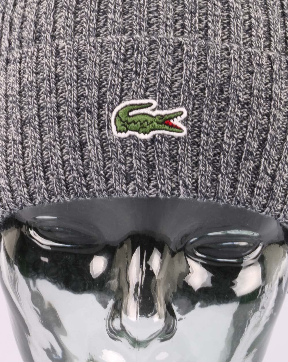Lacoste Strickmütze Hellgrau