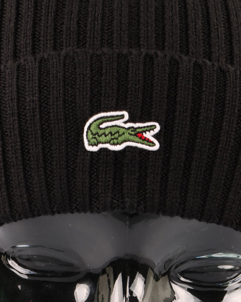 Lacoste Strickmütze Schwarz