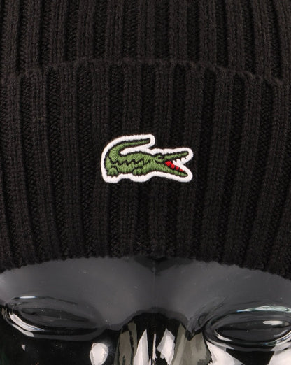 Lacoste Strickmütze Schwarz