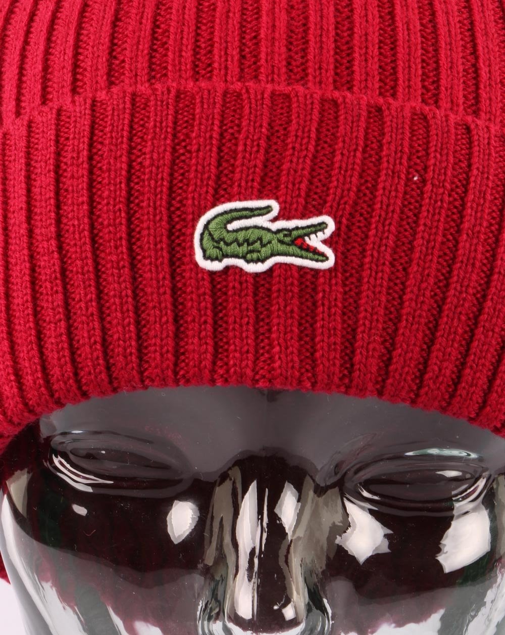 Lacoste Strickmütze Bordeaux