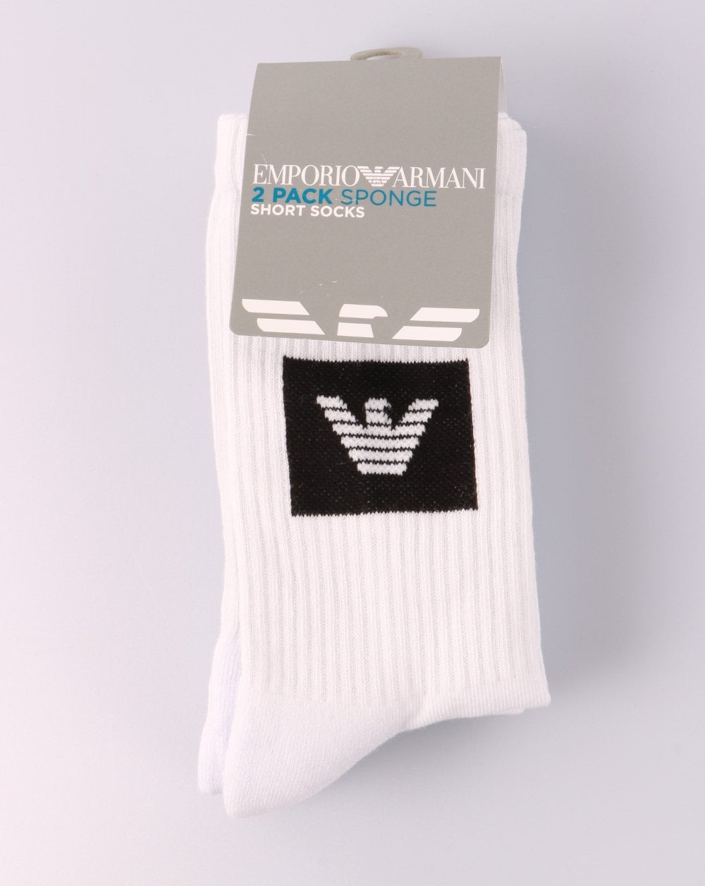 Emporio Armani 2er-Pack Socken Weiß/Schwarz