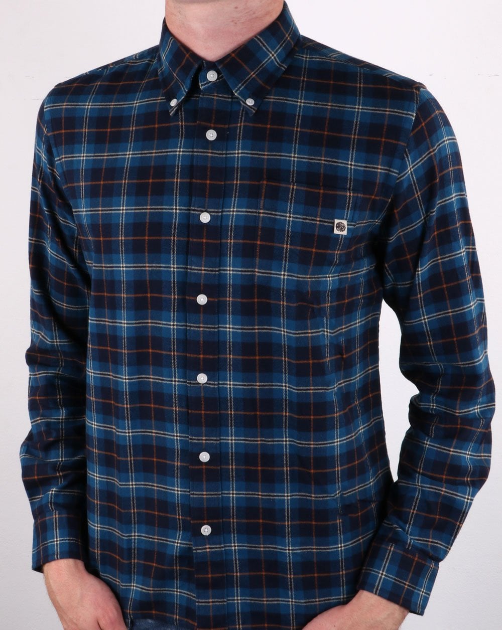 Pretty Green Standards Check Shirt Blue