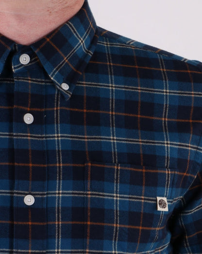 Pretty Green Standards Kariertes Hemd Blau