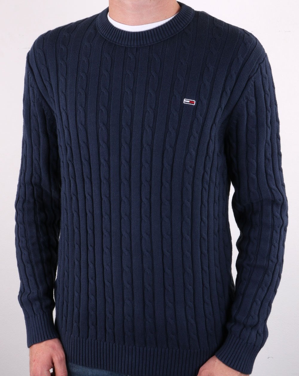 Tommy Hilfiger Cable Knit Jumper Navy