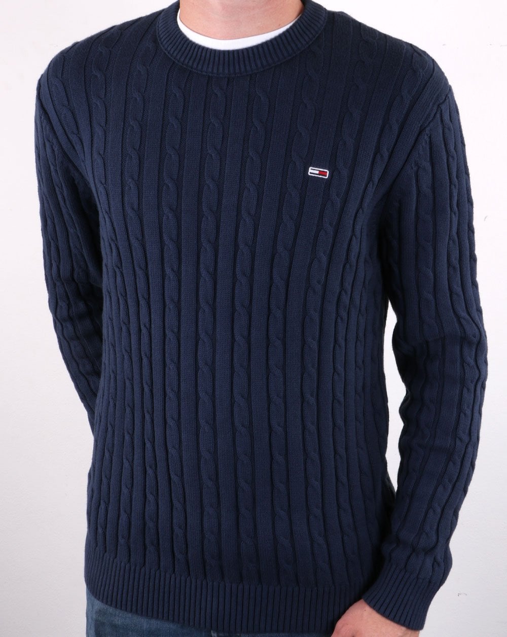 Tommy Hilfiger Cable Knit Jumper Navy