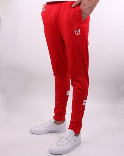 Sergio Tacchini Orion Slim Fit Trainingshose Rot/Weiß