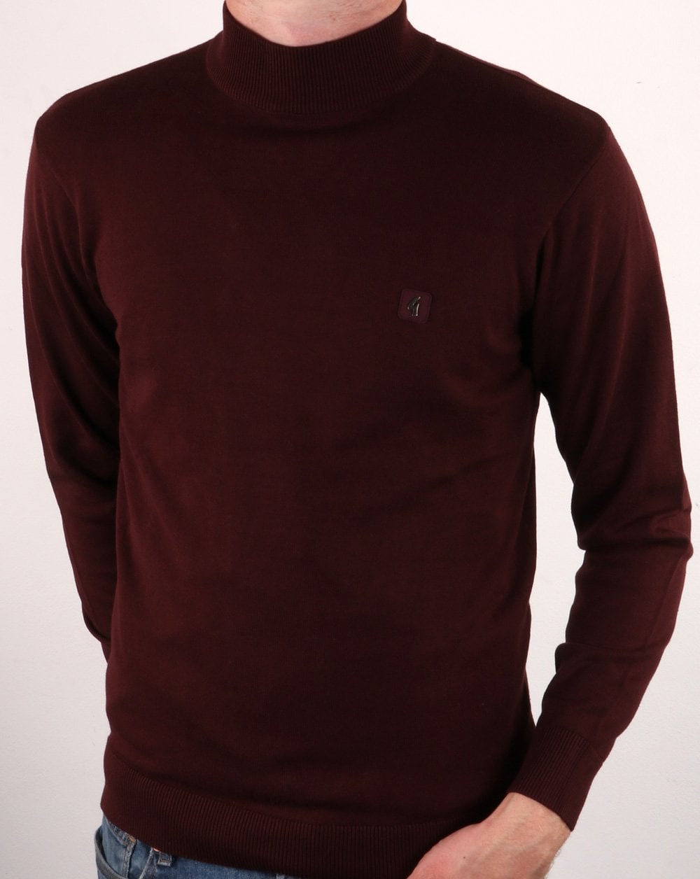 Gabicci Vintage Duke Rollkragenpullover, tief, Portwein