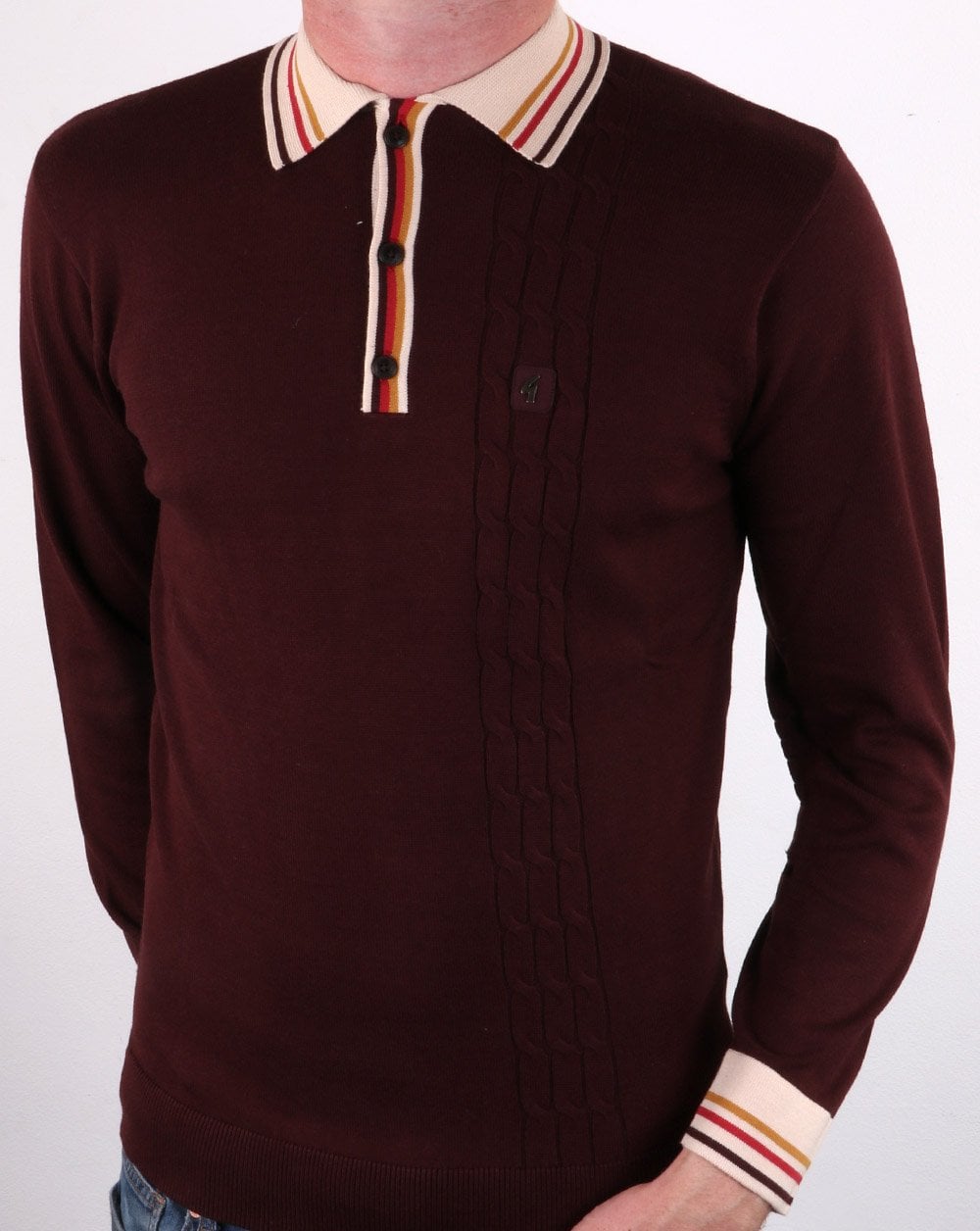 Gabicci Vintage Turney Poloshirt Deep Port