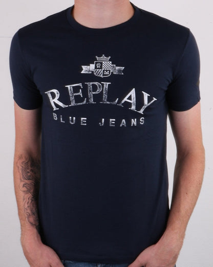 Replay T-Shirt Blau