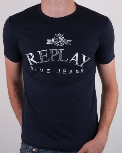 Replay T-Shirt Blau