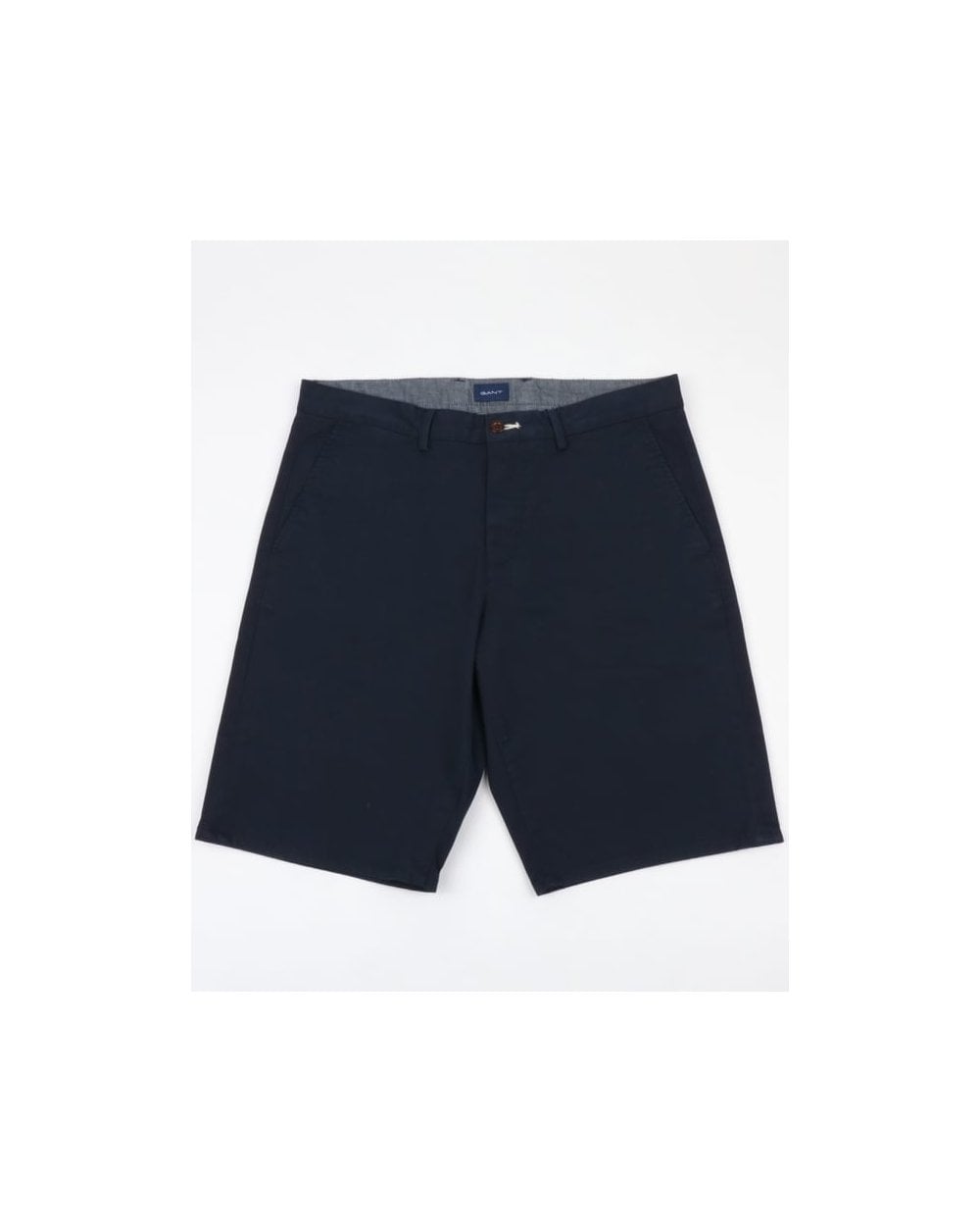 Gant – Lockere Twill-Shorts in Marineblau
