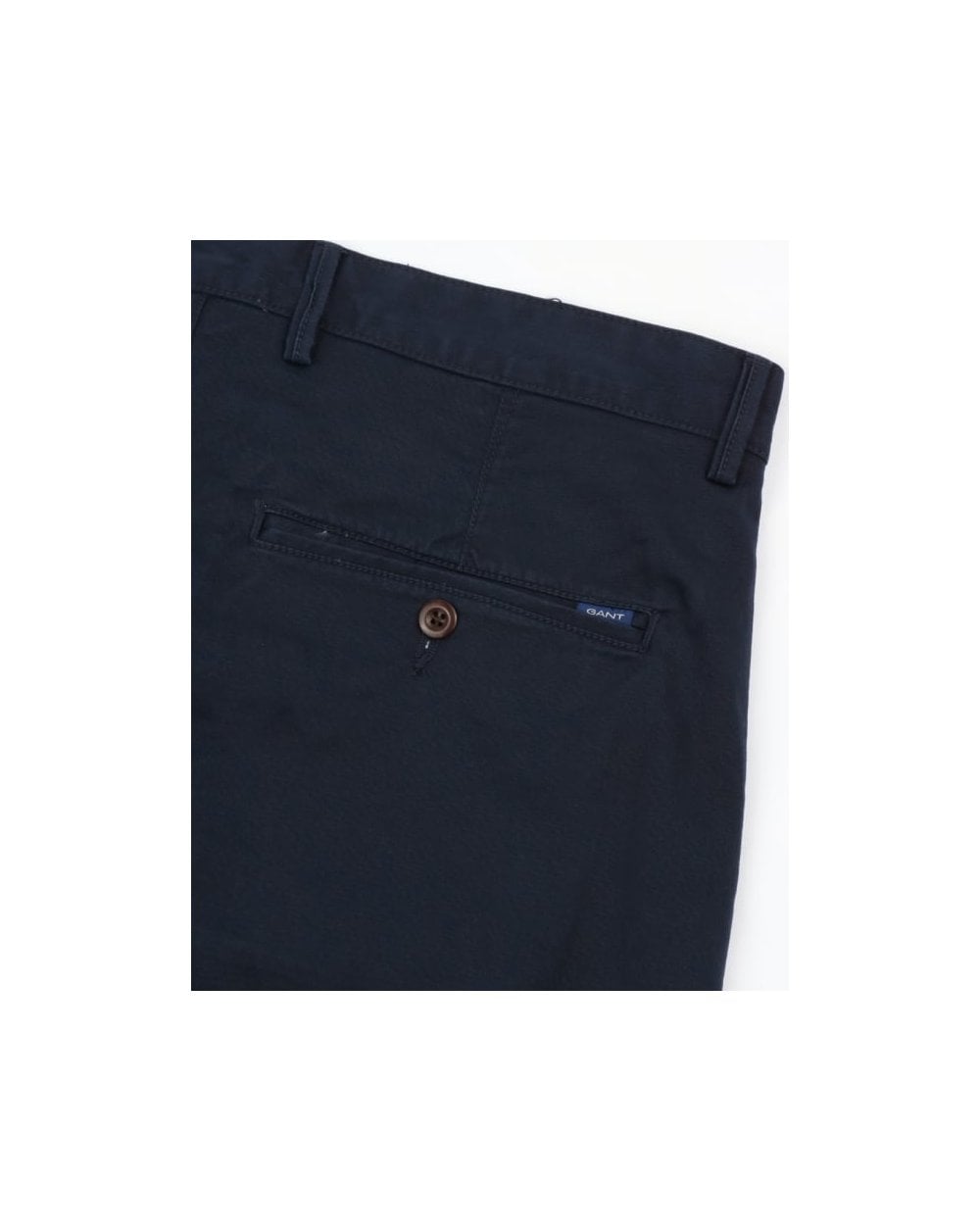 Gant – Lockere Twill-Shorts in Marineblau