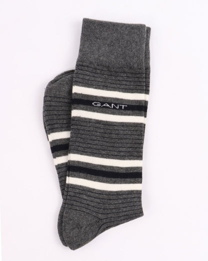 Gant – Dreierpack Socken, Anthrazitmeliert