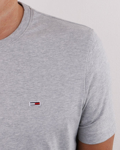 Tommy Jeans T-Shirt Hellgrau meliert